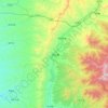 Mapa topográfico 方山县, altitud, relieve