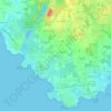 Mapa topográfico Le Penher, altitud, relieve