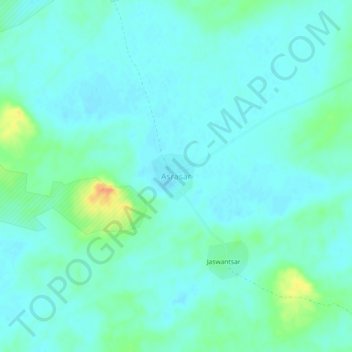 Mapa topográfico Asrasar, altitud, relieve