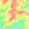 Mapa topográfico Clem, altitud, relieve