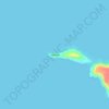 Mapa topográfico Husanax, altitud, relieve