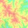 Mapa topográfico Emeline, altitud, relieve