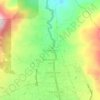 Mapa topográfico Kinilow Satu, altitud, relieve