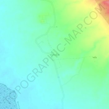 Mapa topográfico Dholavira, altitud, relieve