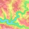 Mapa topográfico Charoncle, altitud, relieve