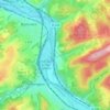 Mapa topográfico Gedern, altitud, relieve