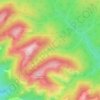 Mapa topográfico щель Кирилловская, altitud, relieve