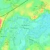 Mapa topográfico Old Woking, altitud, relieve