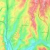 Mapa topográfico Ladera Ranch, altitud, relieve
