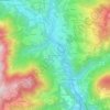 Mapa topográfico Fuipiano al Brembo, altitud, relieve