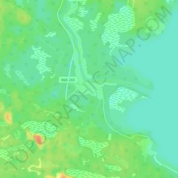 Mapa topográfico Соддер, altitud, relieve