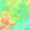 Mapa topográfico Ourém, altitud, relieve
