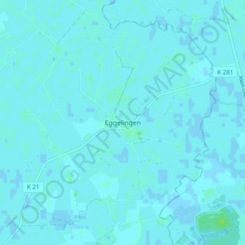Mapa topográfico Eggelingen, altitud, relieve