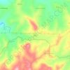 Mapa topográfico Apo, altitud, relieve