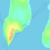 Mapa topográfico Ohoitom, altitud, relieve