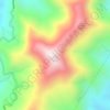 Mapa topográfico Mount Binangonan, altitud, relieve