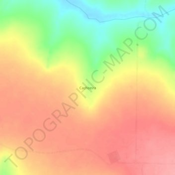 Mapa topográfico Cachoeira, altitud, relieve