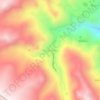 Mapa topográfico Moyapampa, altitud, relieve