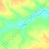 Mapa topográfico Coringa, altitud, relieve