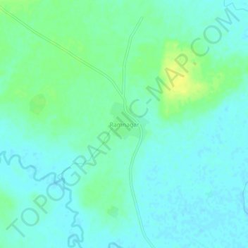 Mapa topográfico Ramnagar, altitud, relieve