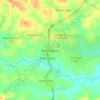 Mapa topográfico Banjar Agung, altitud, relieve