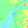 Mapa topográfico Punta Colonet (Ejido México), altitud, relieve