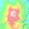 Mapa topográfico Cerro Bravo, altitud, relieve