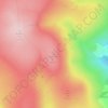 Mapa topográfico Snowdon, altitud, relieve