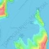 Mapa topográfico Eastern Channel Pile Light, altitud, relieve