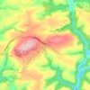 Mapa topográfico Widegates, altitud, relieve