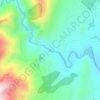 Mapa topográfico Nacimiento del Río Luchena, altitud, relieve