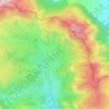 Mapa topográfico La Llusa, altitud, relieve