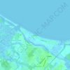 Mapa topográfico Lewes Beach, altitud, relieve