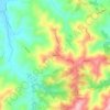 Mapa topográfico Polenta, altitud, relieve