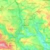 Mapa topográfico Cudworth, altitud, relieve