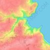 Mapa topográfico Vieux Bréhec, altitud, relieve