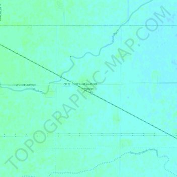 Mapa topográfico Prosper, altitud, relieve