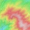 Mapa topográfico 奥山, altitud, relieve