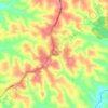 Mapa topográfico Chiraa, altitud, relieve