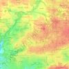 Mapa topográfico Loscoat, altitud, relieve
