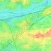 Mapa topográfico Le Chêne Morand, altitud, relieve