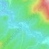 Mapa topográfico урочище Папоротный Хутор, altitud, relieve
