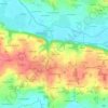Mapa topográfico La Touche Morin, altitud, relieve