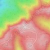 Mapa topográfico Mount Kaputar, altitud, relieve