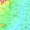 Mapa topográfico Bandongan, altitud, relieve