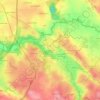 Mapa topográfico Charrueau, altitud, relieve