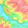 Mapa topográfico Hochweitzschen, altitud, relieve