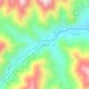 Mapa topográfico Tocache, altitud, relieve