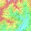 Mapa topográfico gehunlad, altitud, relieve