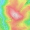 Mapa topográfico Mount Kate, altitud, relieve